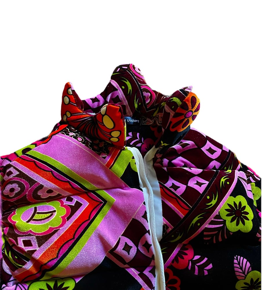 Velvet Cropped Bubble Coat