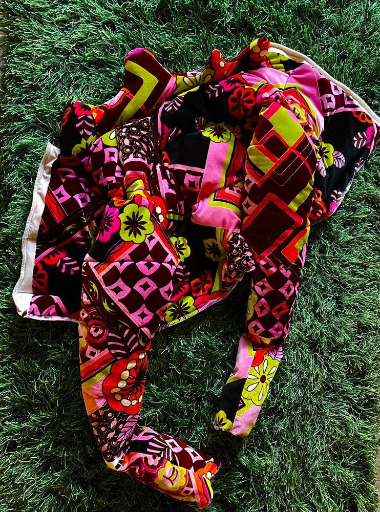 Velvet Cropped Bubble Coat